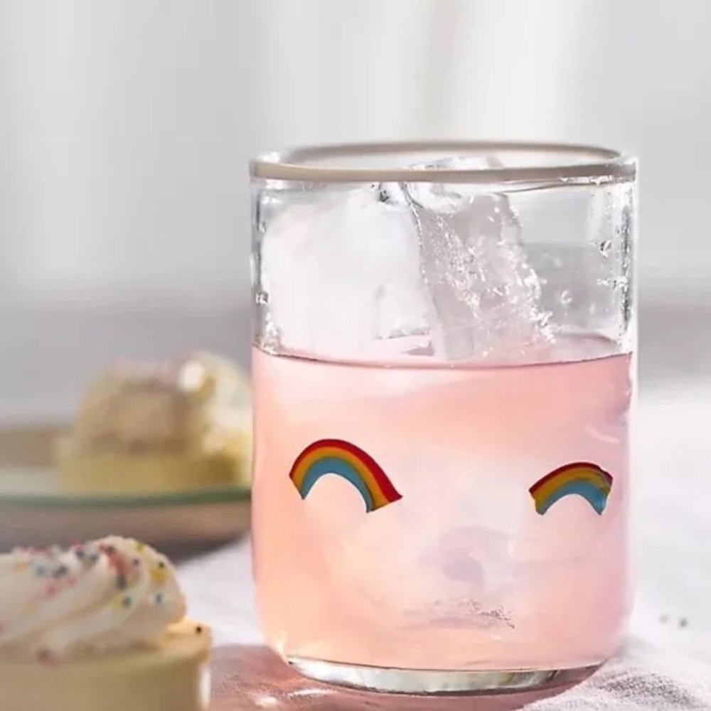NWT Anthropologie Icon Juice Glass Rainbow - Picture 3 of 3